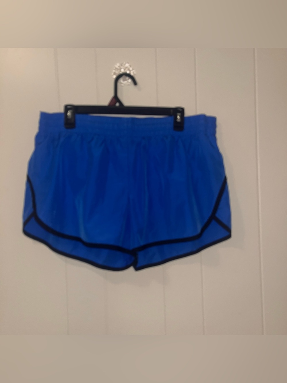 Athletic Works Blue Women's Athletic Shorts with Black Trim/ sz xlg